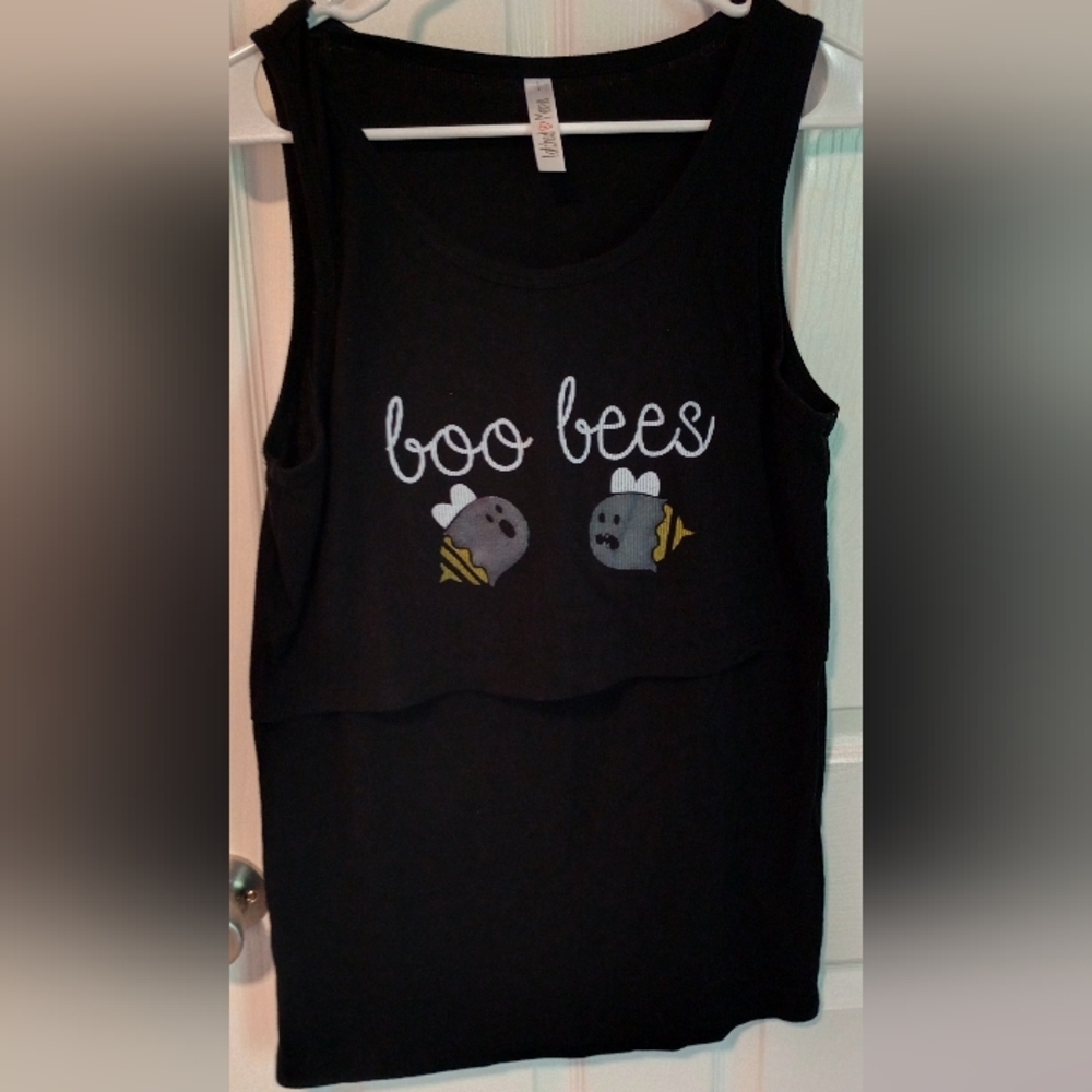 Latched mama ribbed nursing tank